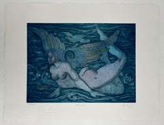 « Air », 1996, Collection 4 éléments, gravure originale signée de l'artiste espagnole