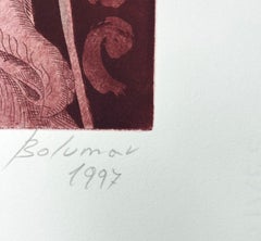 Luis Bolumar Spanish Artist 1997 Hand Signed engraving Collection Moon 4 of 4