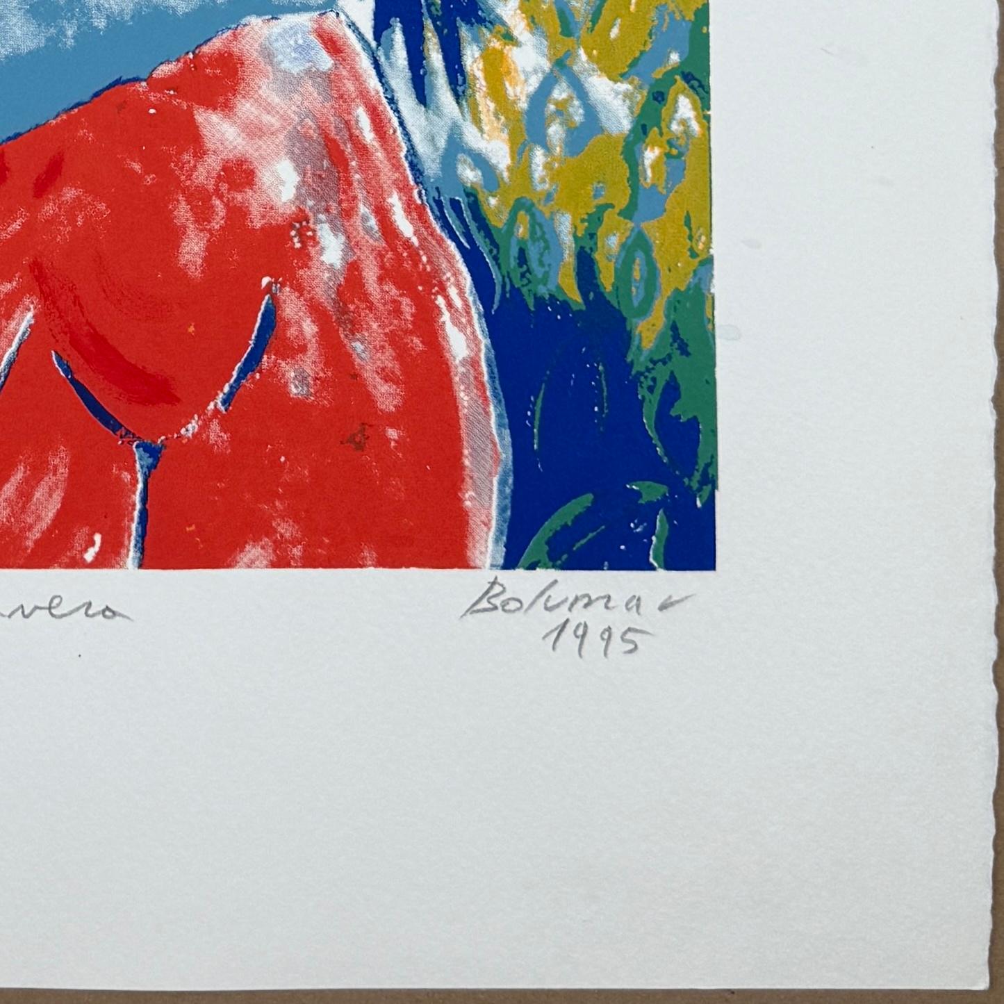 Collection 4 Seasons signée, gravure originale d'une artiste espagnole, printemps 1995 - Contemporain Print par Magda Bolumar