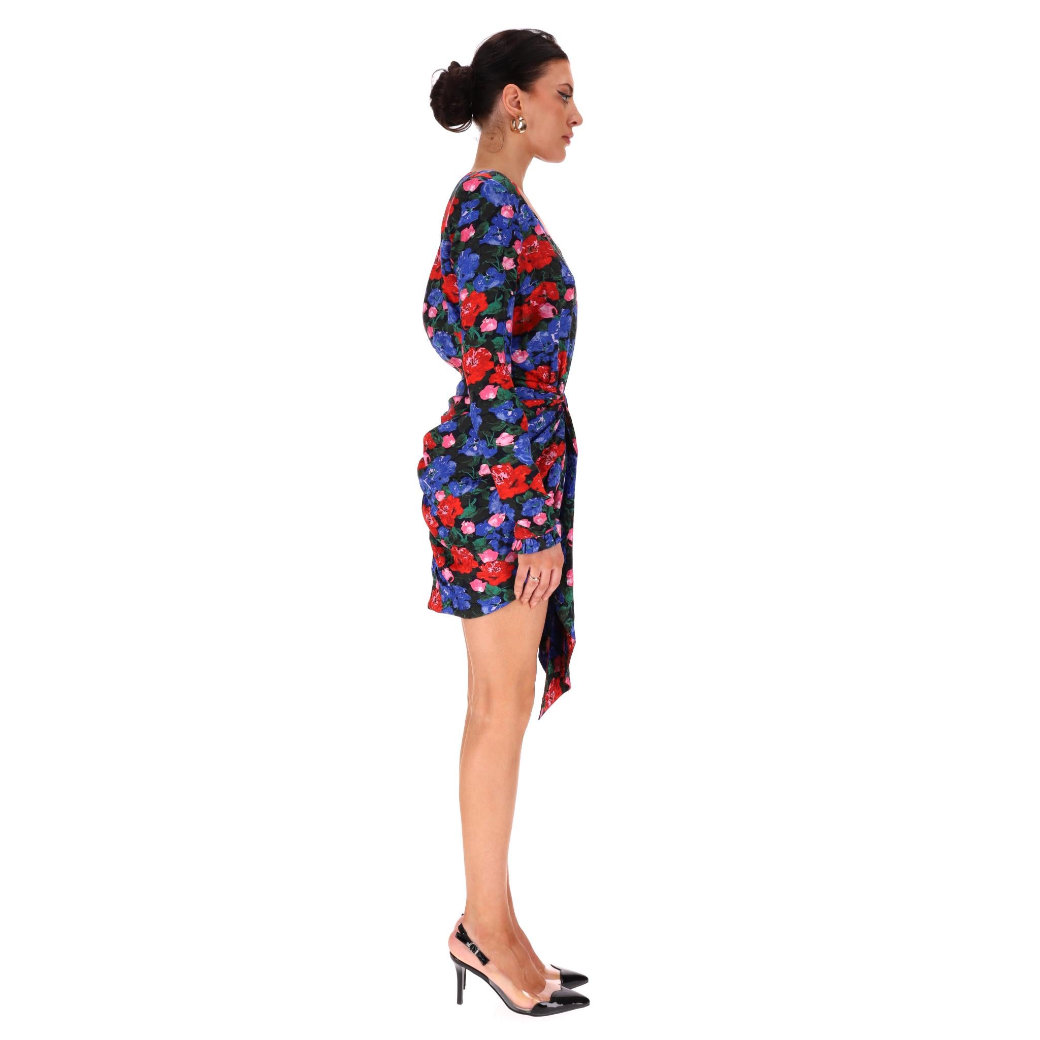 Violet Magda Butrym - Robe en soie à fleurs en vente