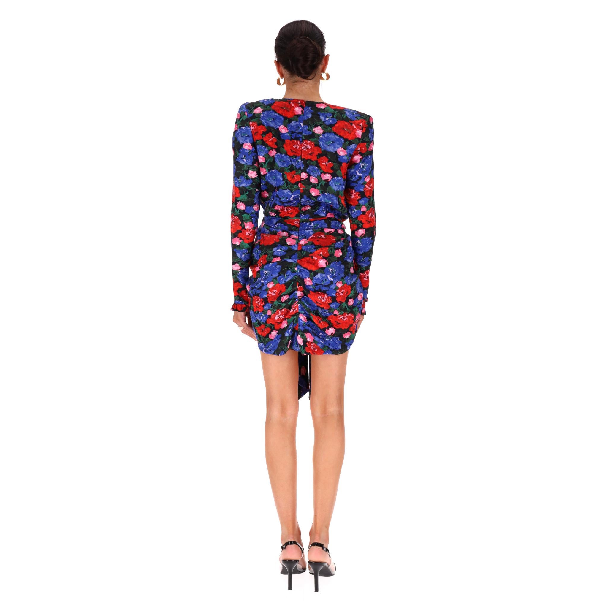 Magda Butrym - Robe en soie à fleurs Excellent état - En vente à London, GB