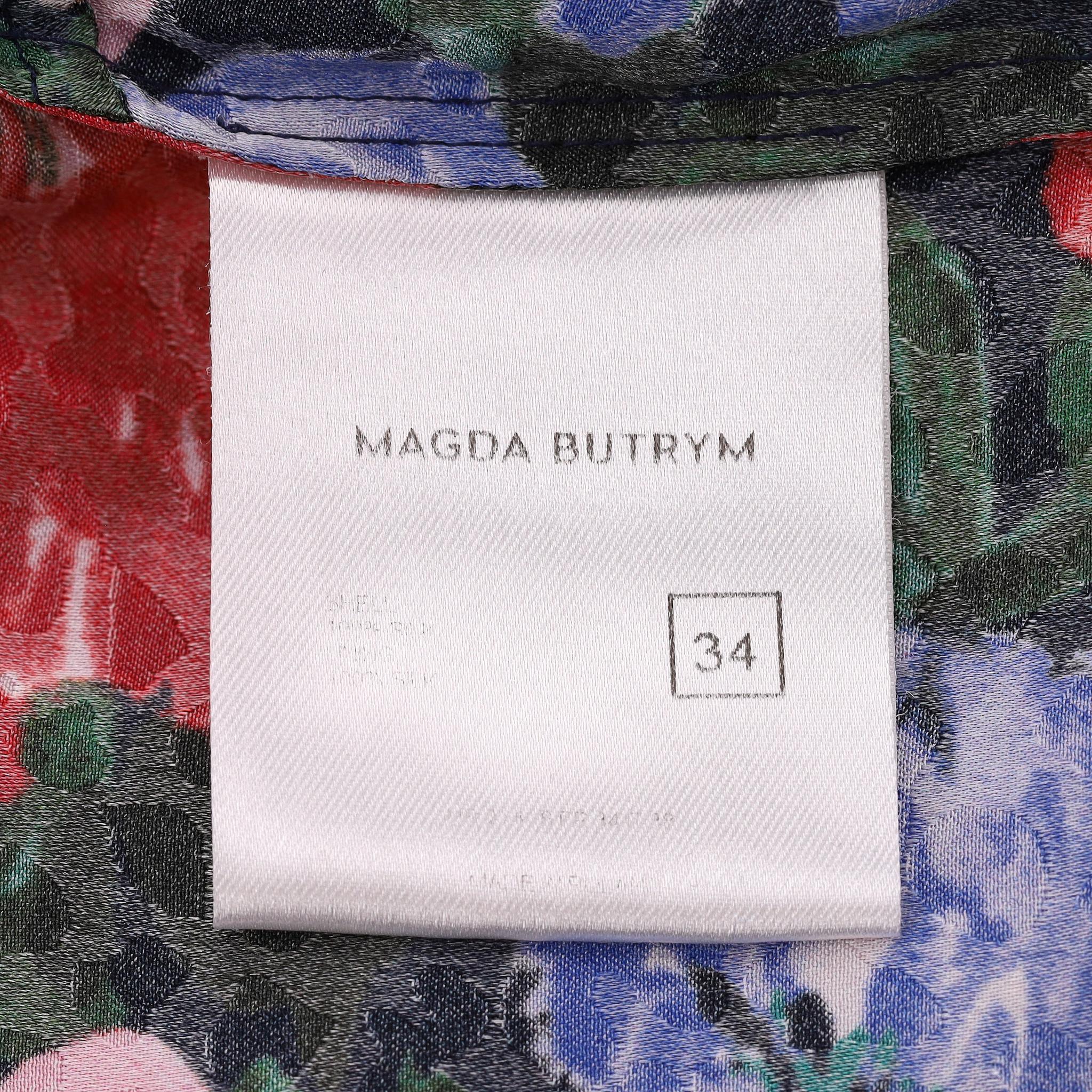 Magda Butrym - Robe en soie à fleurs en vente 2