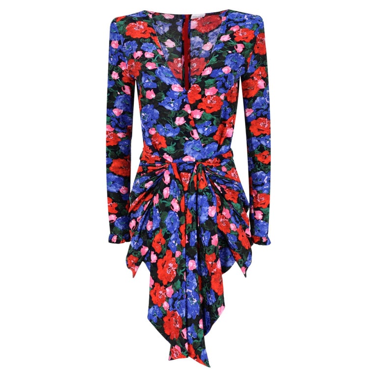 Magda Butrym Floral Silk Dress For Sale at 1stDibs Magda Butrym Floral Silk Dress For Sale at 1stDibs