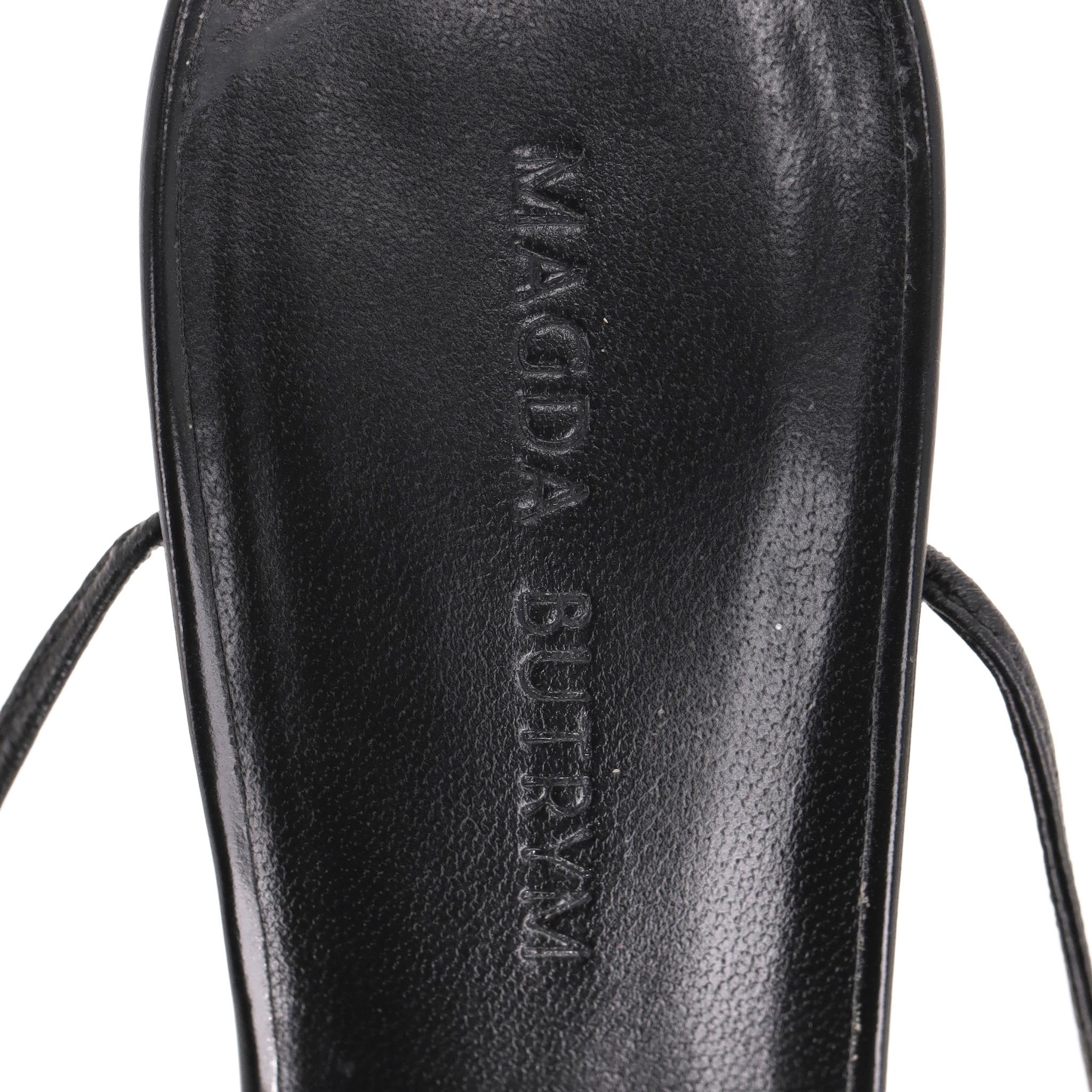 Magda Butrym - Talons aiguilles en cuir à nouer à la cheville en vente 2