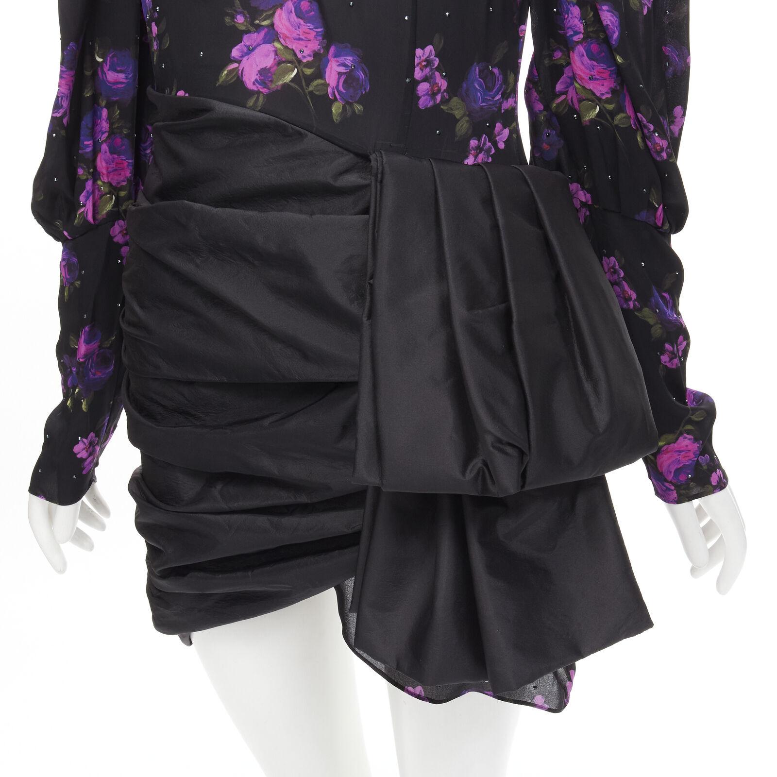 MAGDA BUTRYM Matera crystal embellished purple floral wrap skirt dress FR34 XS
Reference: AAWC/A00151
Brand: Magda Butrym
Model: Matera
As seen on: Tori Garrn, Julianne Hough
Material: 100% Silk
Color: Black, Purple
Pattern: Floral
Closure: