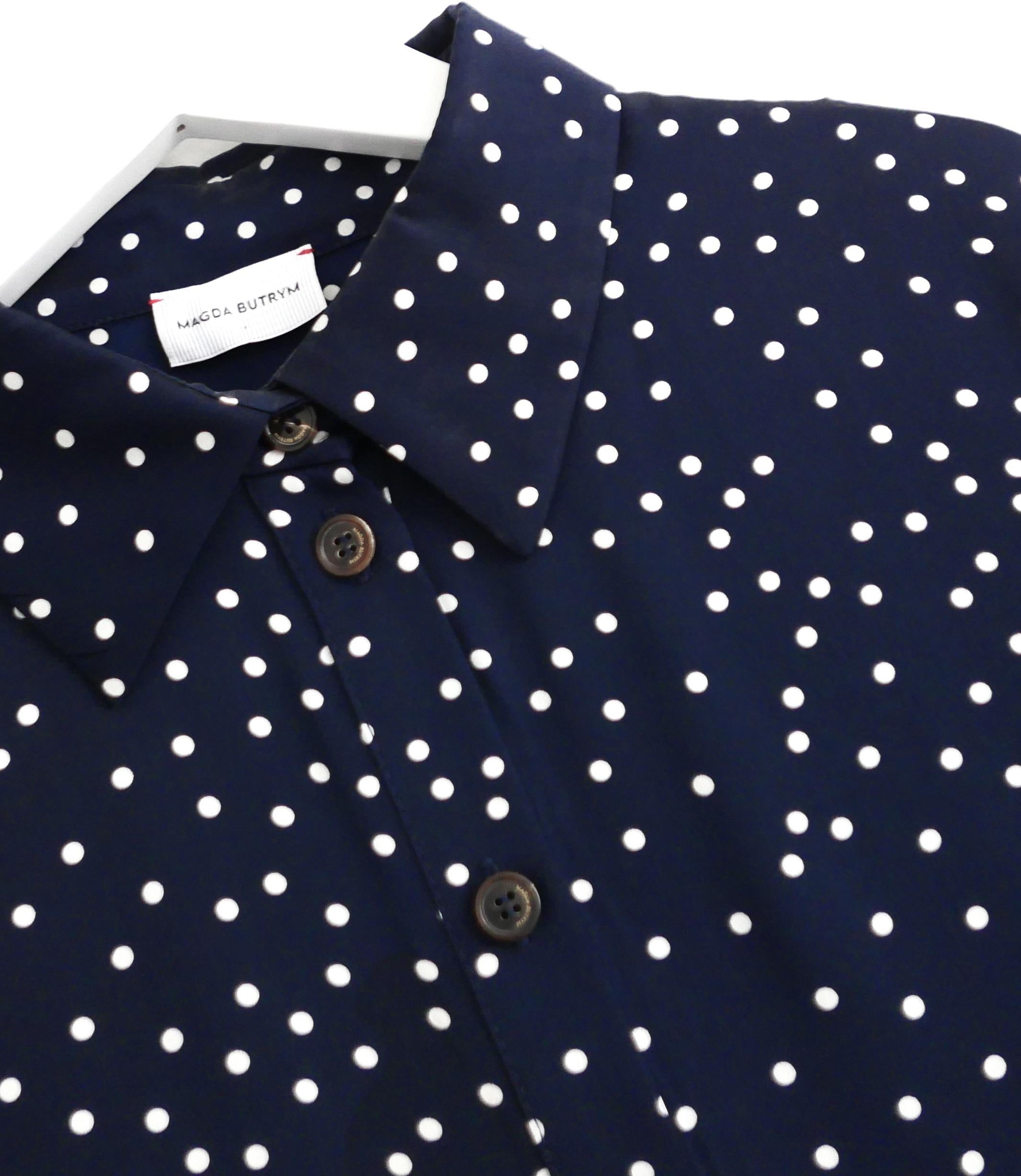 Blusa de seda de lunares Magda Butrym Orleans en Excelente estado para la venta en London, GB