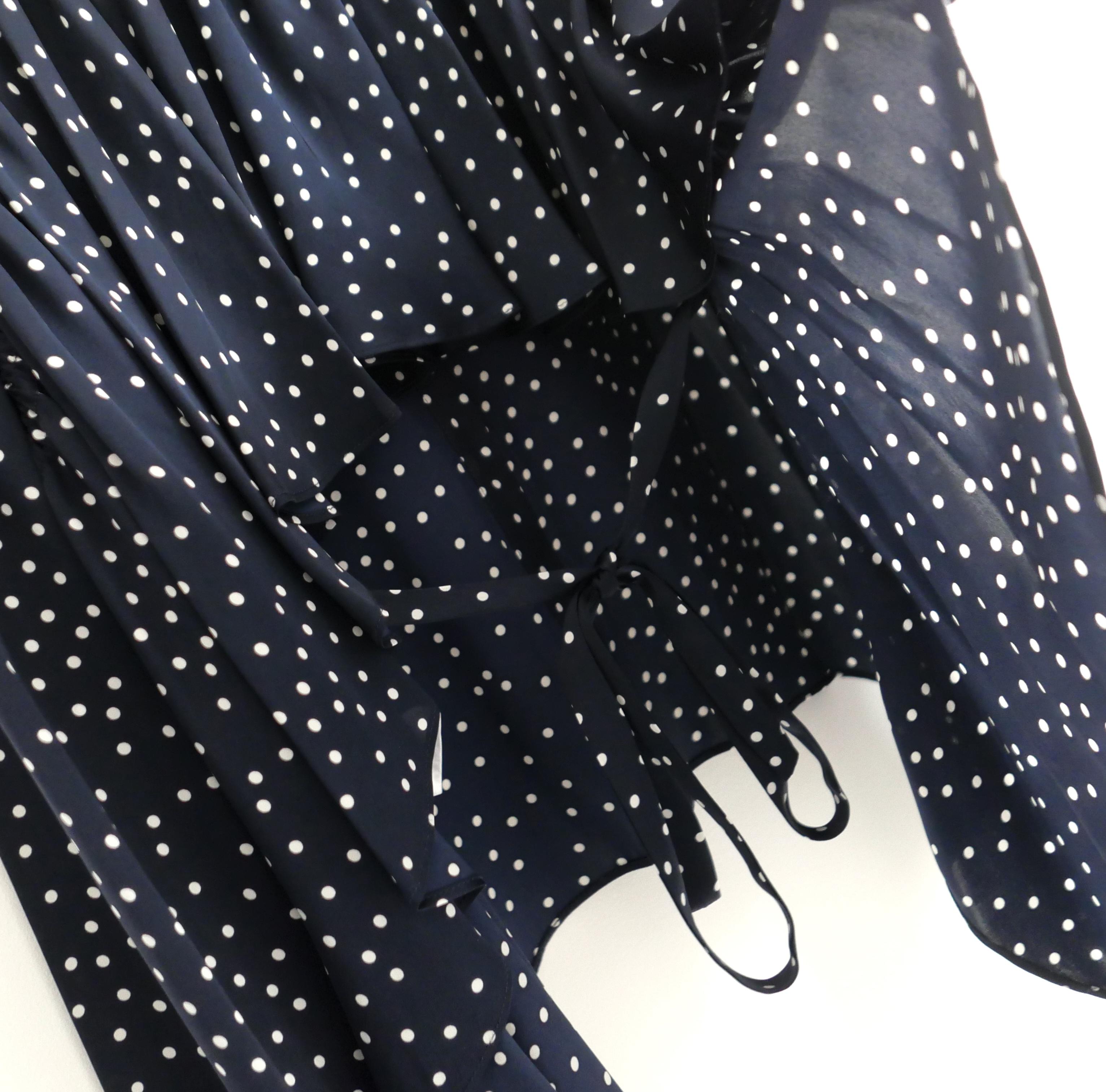 Blusa de seda de lunares Magda Butrym Orleans en venta 1