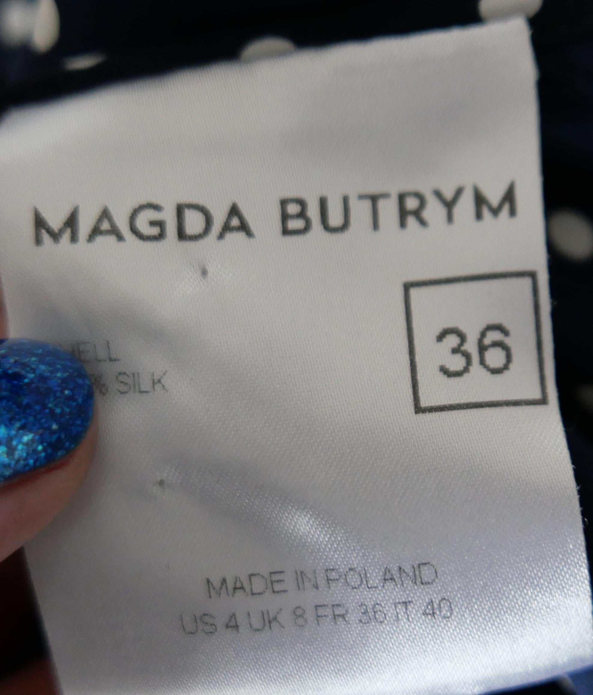 Blusa de seda de lunares Magda Butrym Orleans en venta 3