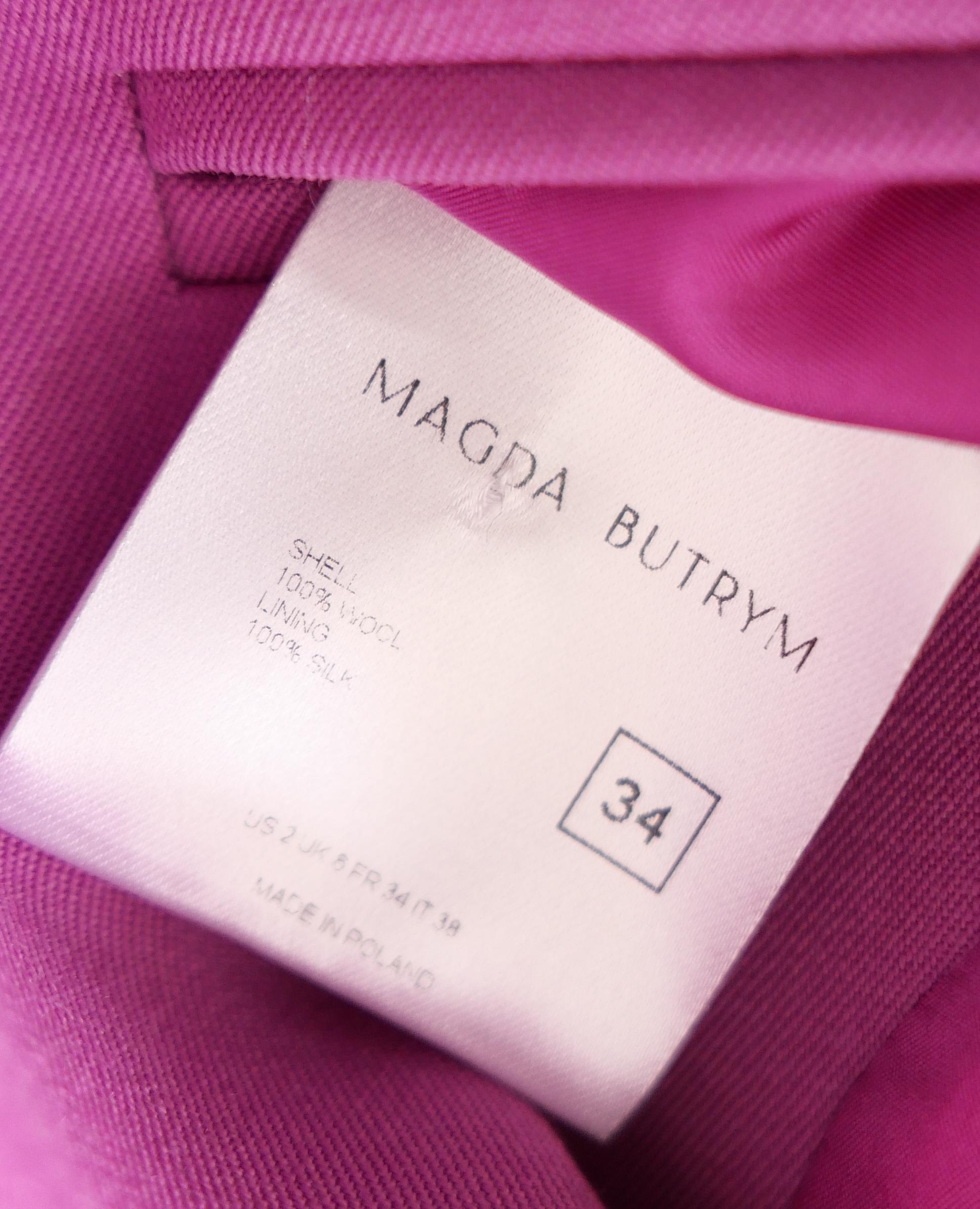 Magda Butrym Oversized Wool Blazer Violet Pink For Sale 4