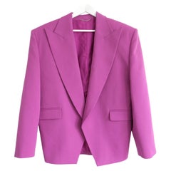 Magda Butrym Übergroßer Wollblazer in Violett und Rosa