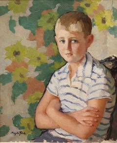Óleo sobre tela - Retrato de niño