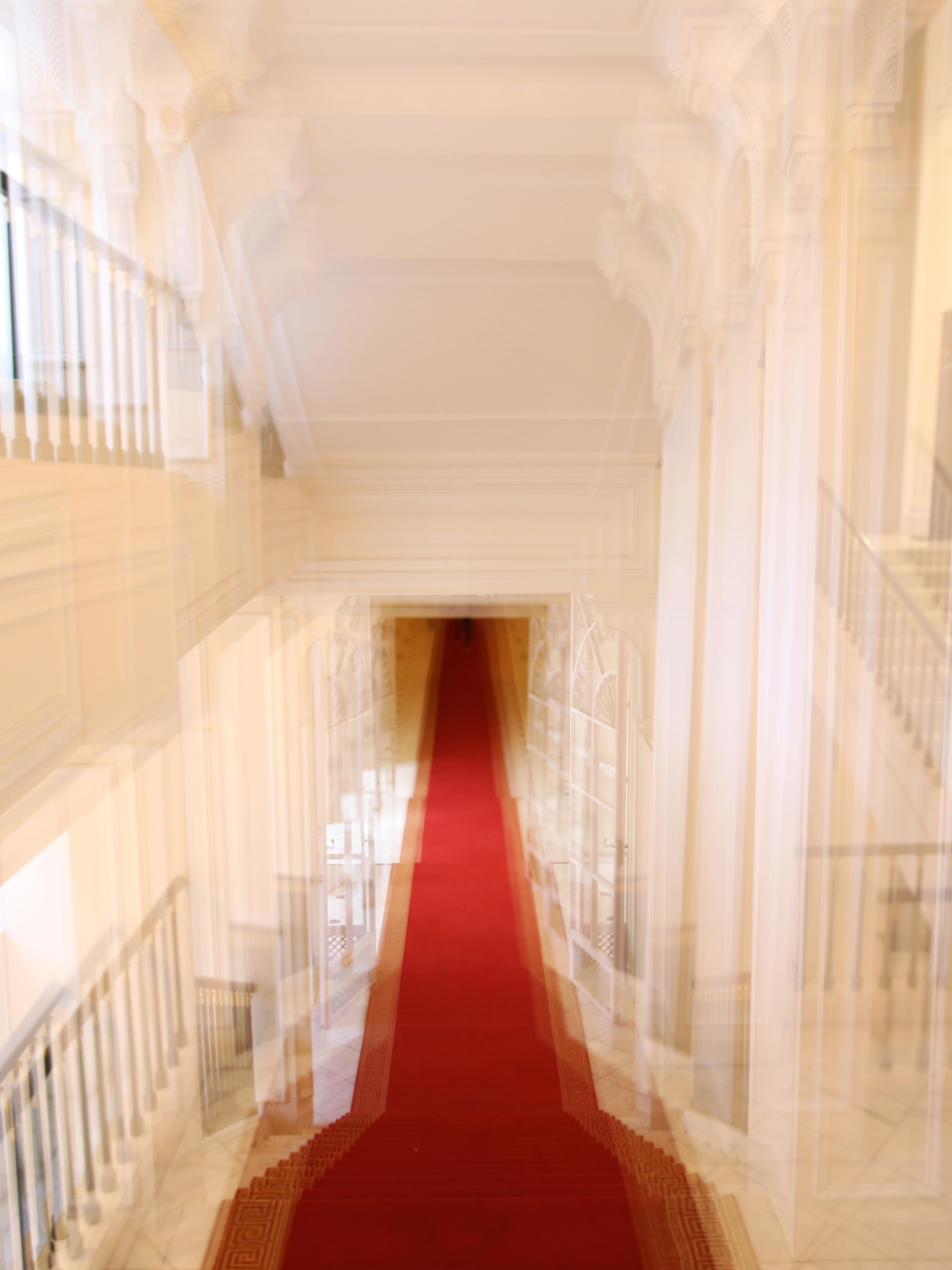 Magda Von Hanau Abstract Photograph - Albertina Palace Downstairs. Abstract architectural limited edition color photo