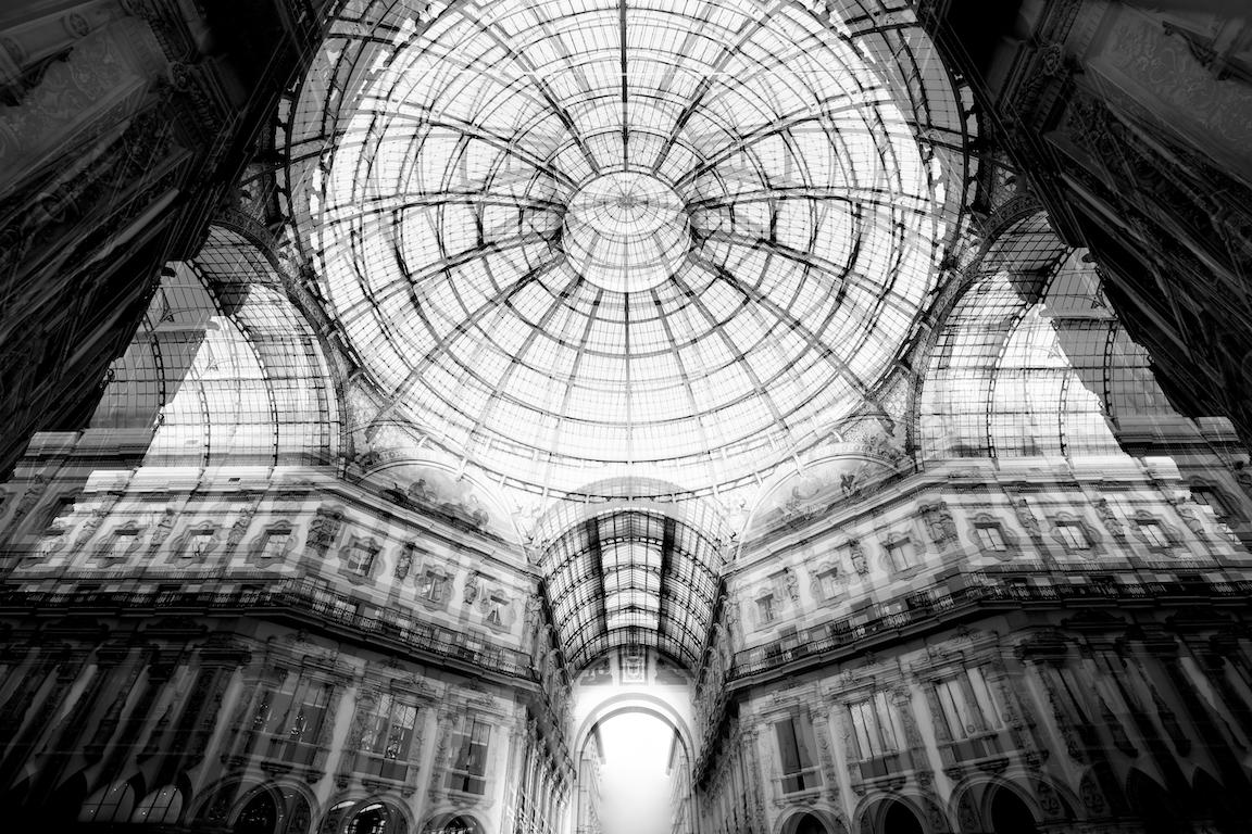 Galeria Milano. Abstract architectural B & W limited edition photograph