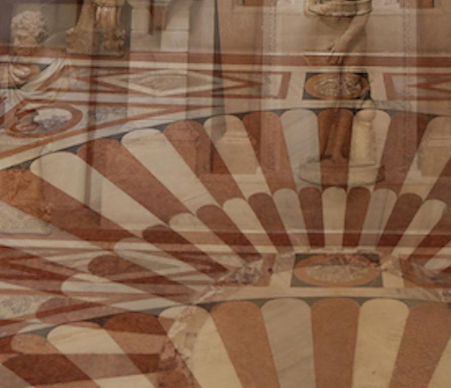 Palazzo Grimani, Female Center. Abstract architectural color photograph - Contemporary Photograph by Magda Von Hanau
