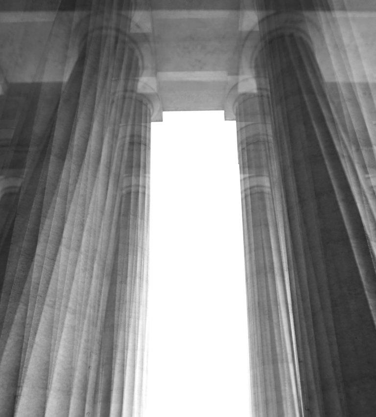 Palladio Temple, Architectural limited edition Black and white  photograph - Contemporary Photograph by Magda Von Hanau