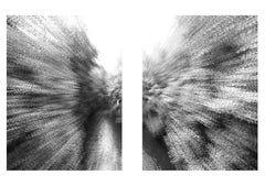 River Prague 3 Diptych, Black and White Small Archival Pigment Print
