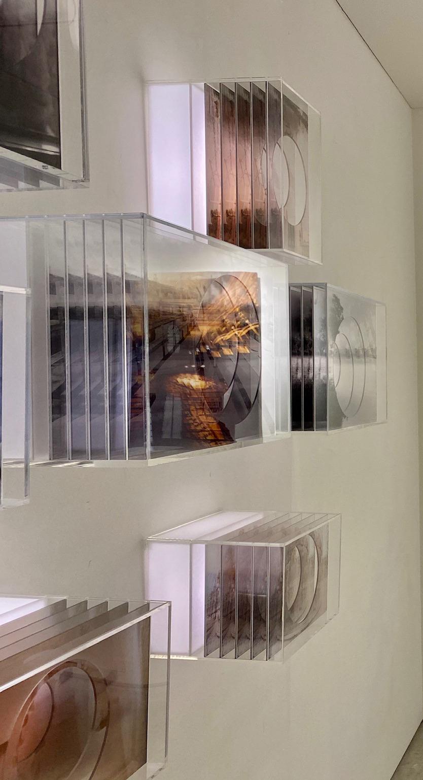 Memory Box, Series. Wall Sculpture light boxes made multiple exposure photograph For Sale 8