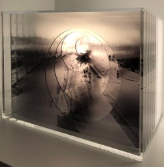 O Barco 'The Boat'. Sculpture Lightbox Made of Multiple Exposure Photograph