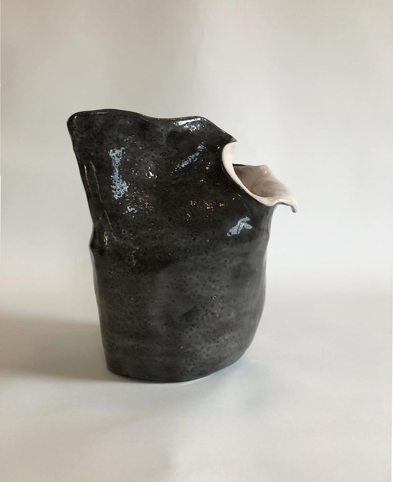 Visceral VII, Glaze ceramic sculpture - Sculpture by Magda Von Hanau