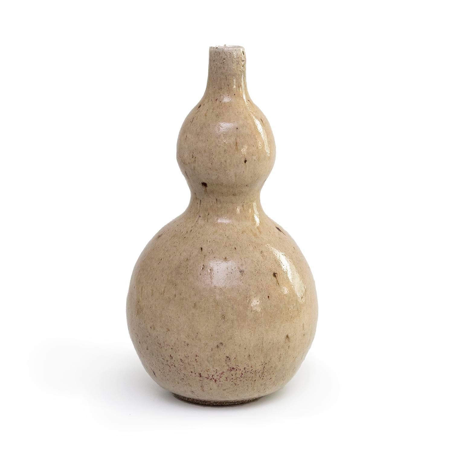 Cream Calabash by Michael Frimkess (INV# NP3996) - Contemporary Sculpture by Magdalena & Michael Frimkess