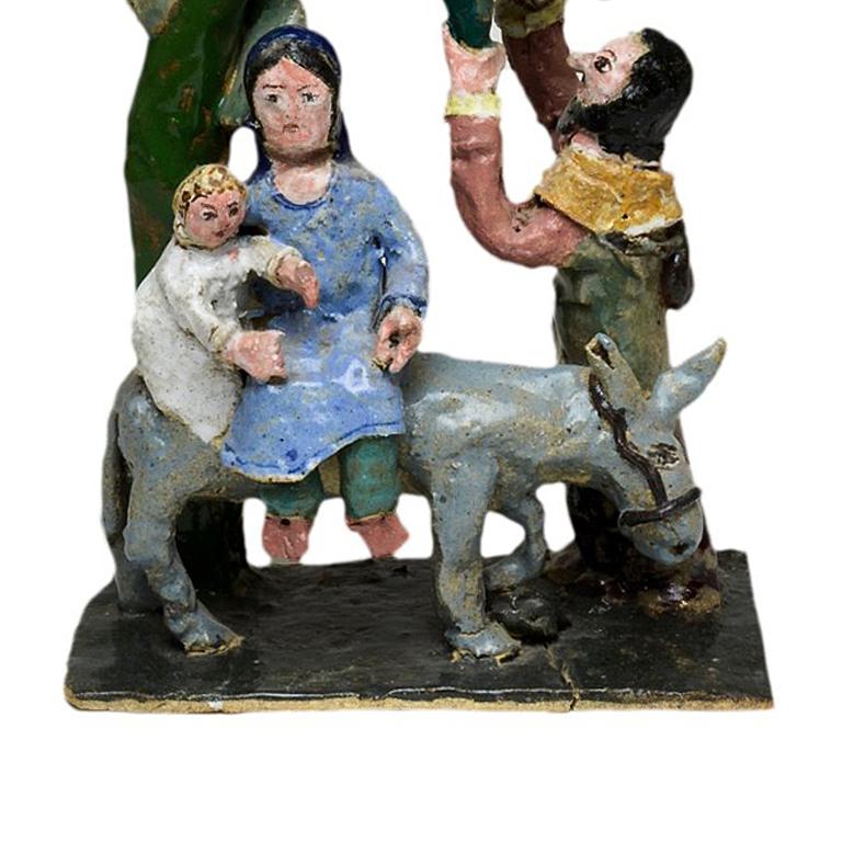 Flight nach Ägypten (Schwarz), Figurative Sculpture, von Magdalena & Michael Frimkess