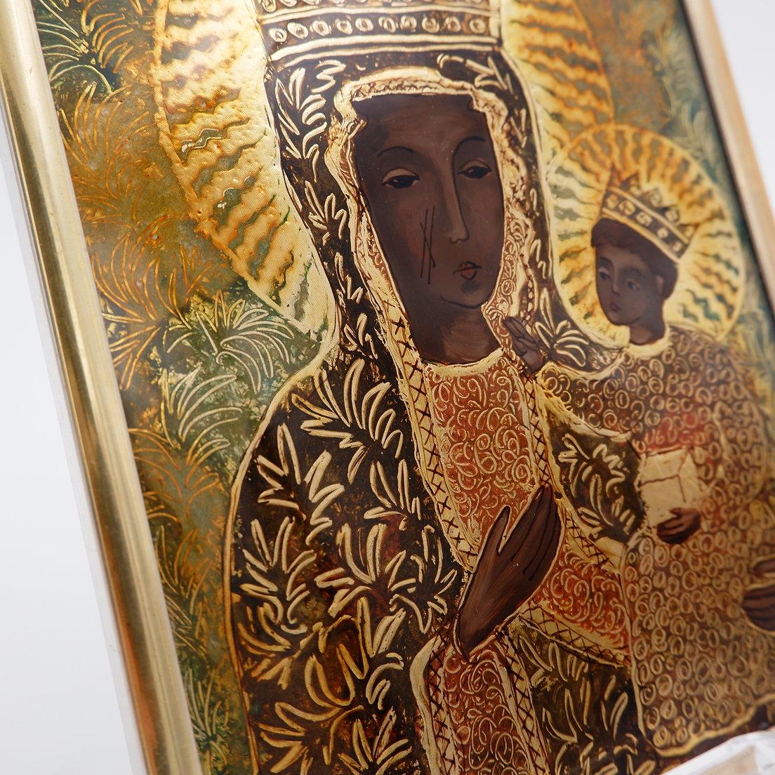 Metallo Magdalena Hniedziewicz - Madonna nera di Czestochowa in vendita
