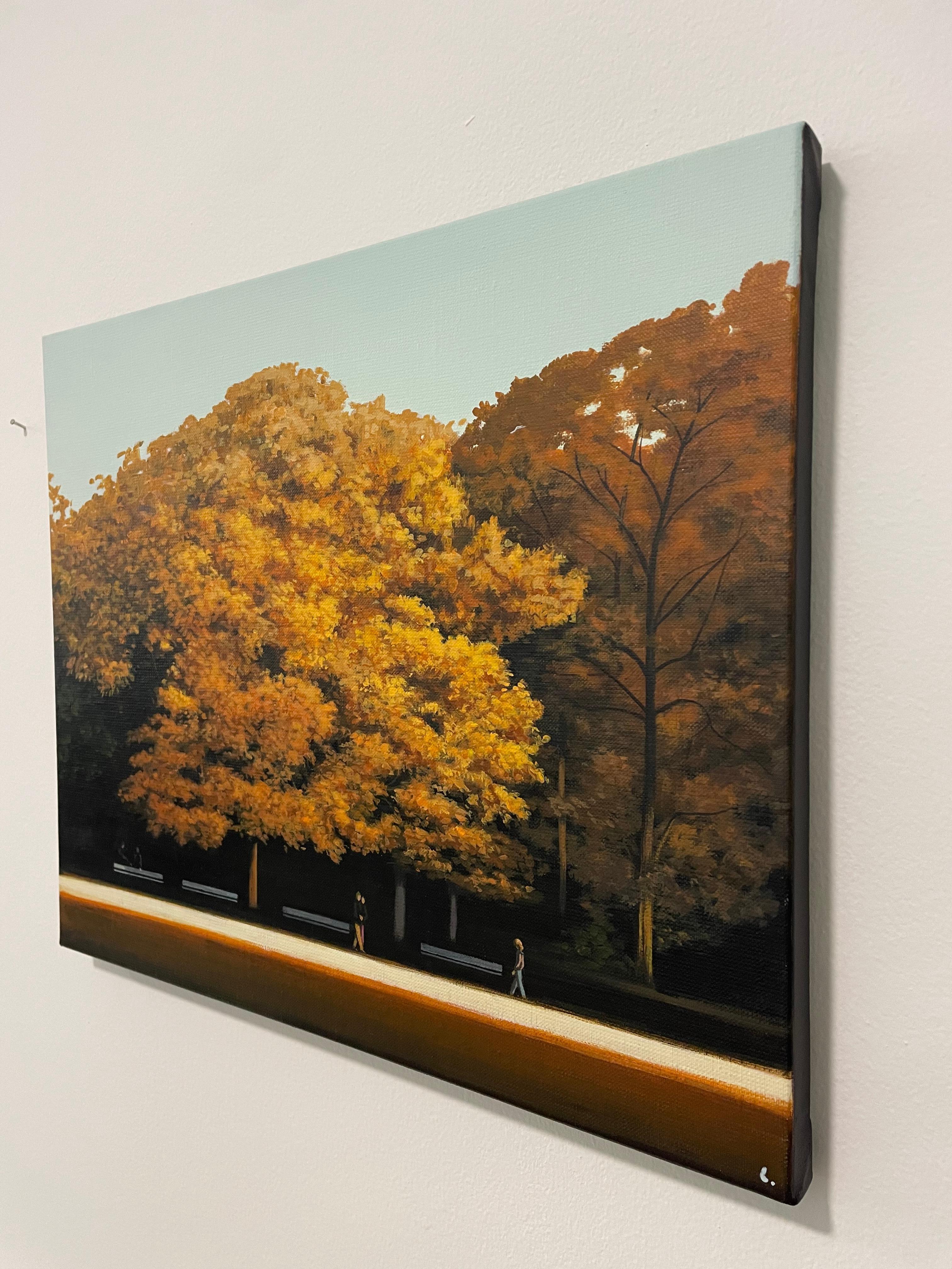 Paisaje de otoño - pintura de paisaje - Painting Contemporáneo de Magdalena Laskowska