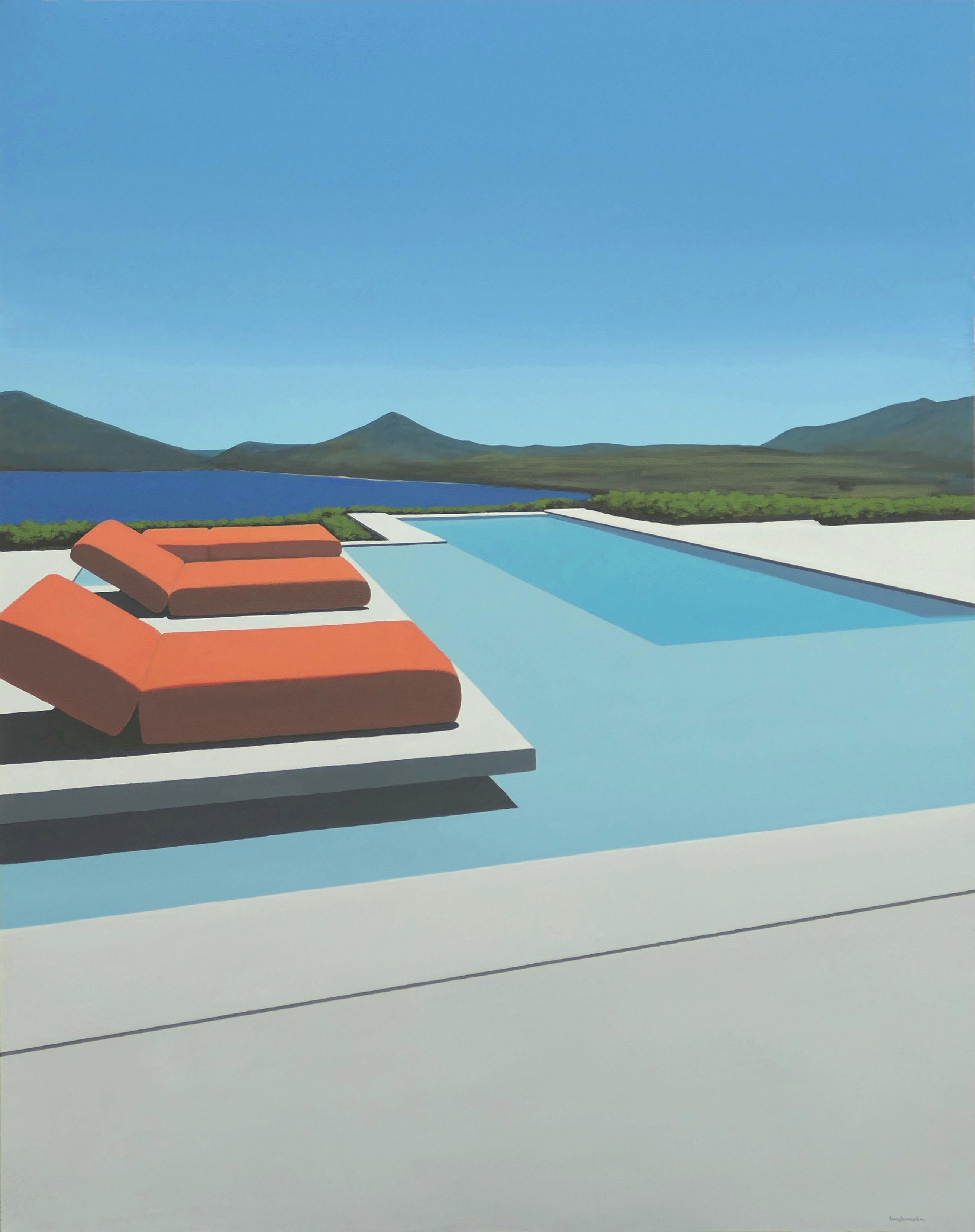 Landscape Painting de Magdalena Laskowska - Geometría I - pintura de paisaje
