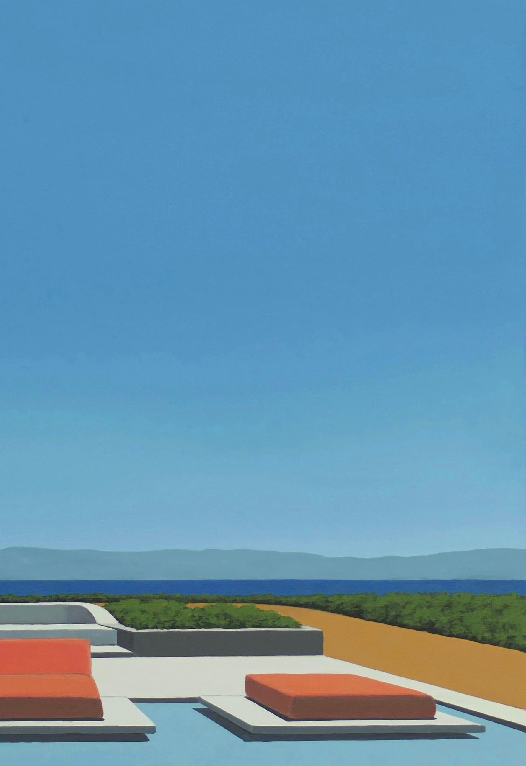 Geometrie III – Landschaftsmalerei im Angebot 2