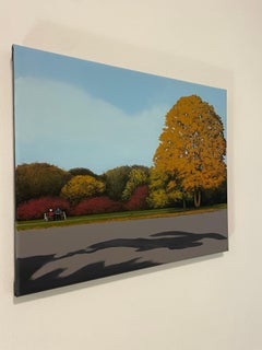 Golden Autumn - landscape painting