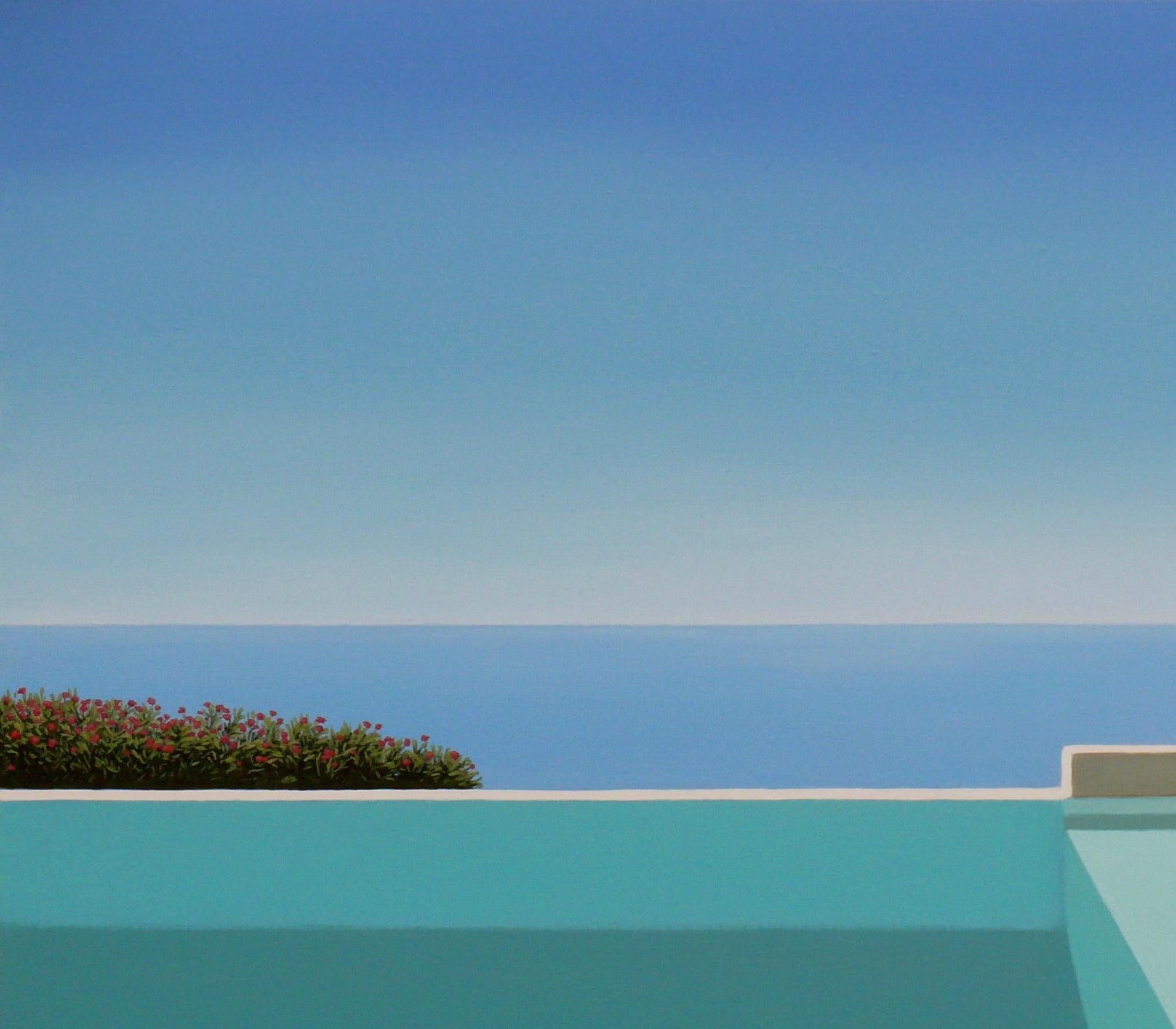 Paros - landscape painting - Painting by Magdalena Laskowska
