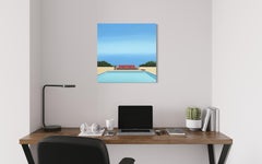 Pinks, acrylic on canvas, 60X60 cm - landscape painting