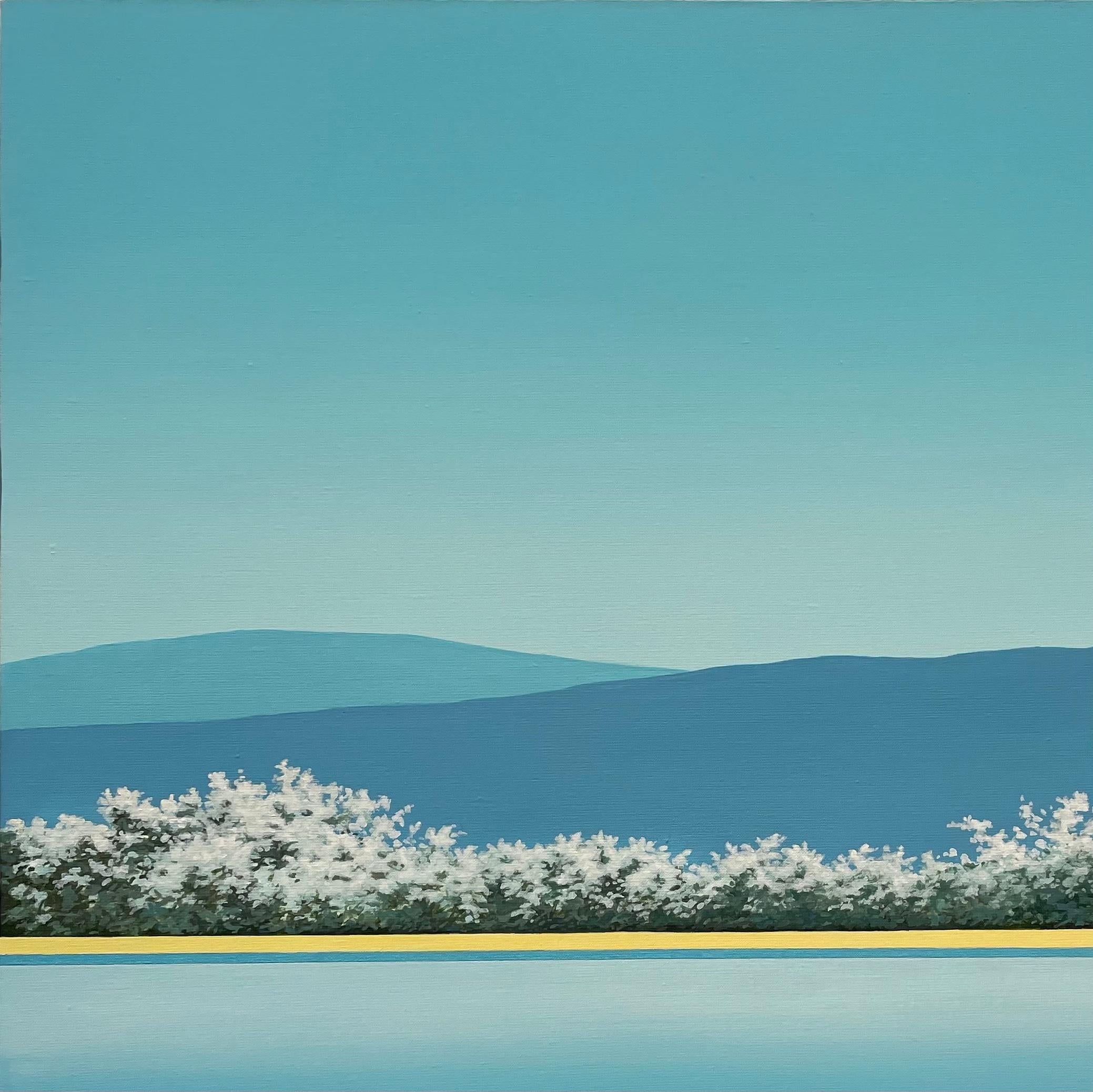 Frühling - Landschaftsgemälde (Zeitgenössisch), Painting, von Magdalena Laskowska