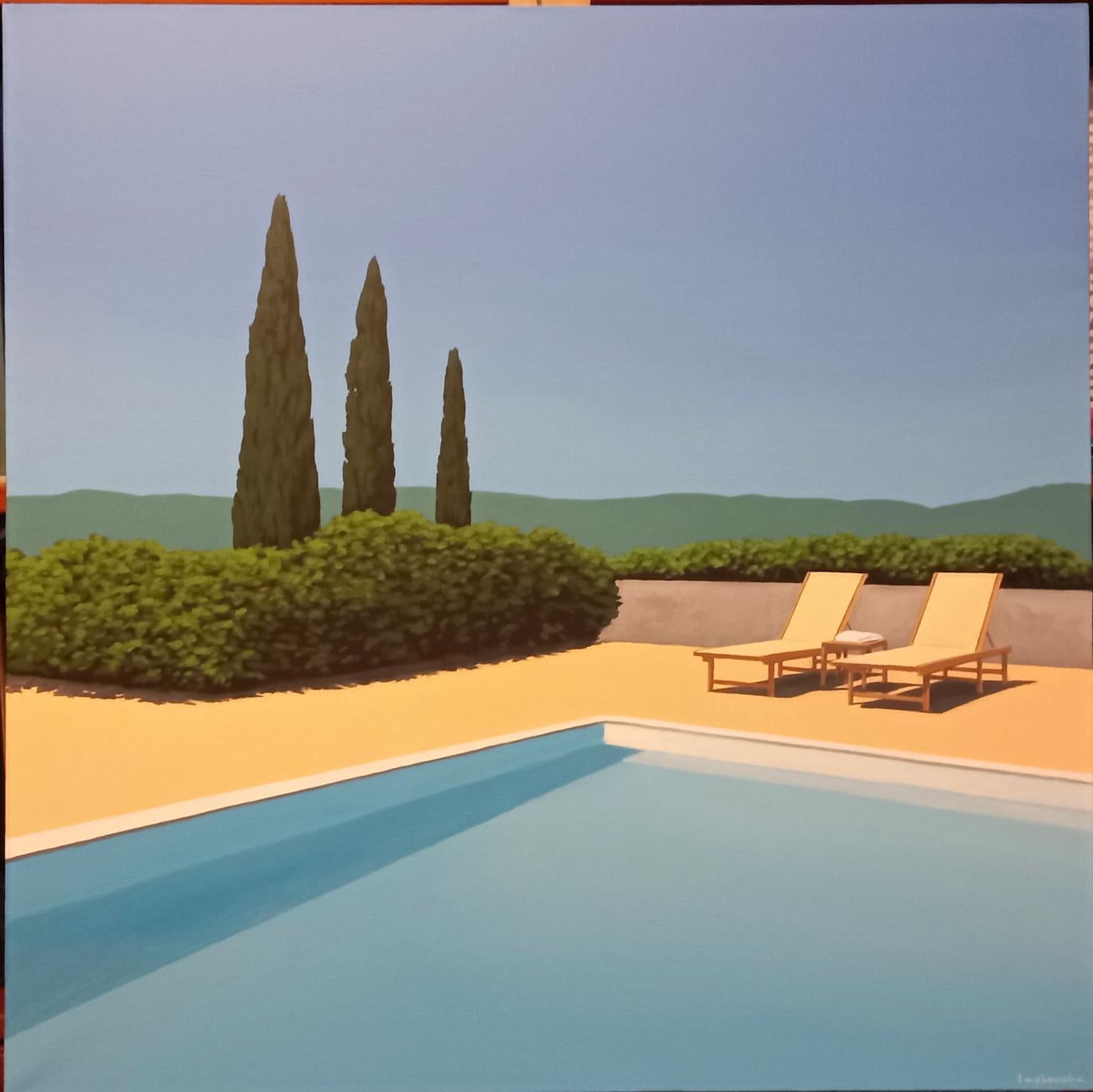 Take your time I - landscape painting - Painting by Magdalena Laskowska