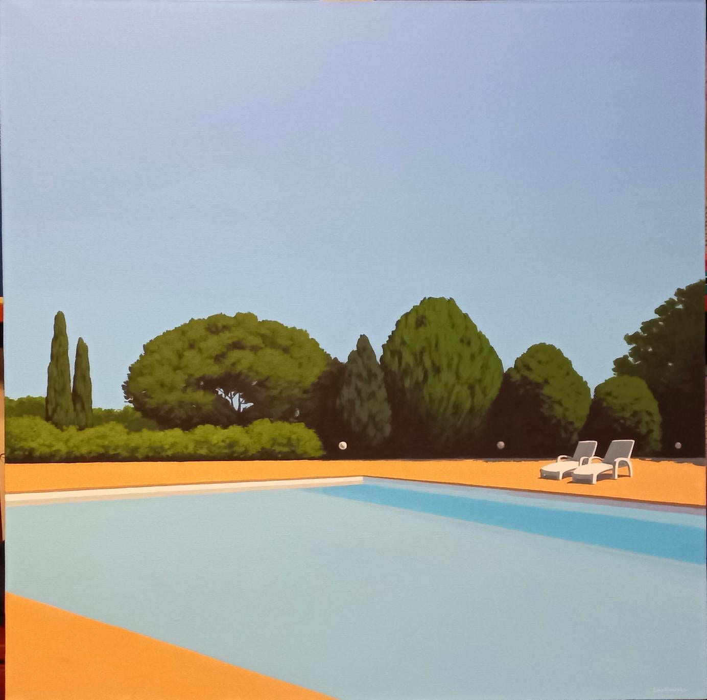 Take your time III - landscape painting - Painting by Magdalena Laskowska