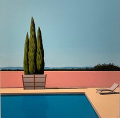 Zen pool - landscape painting
