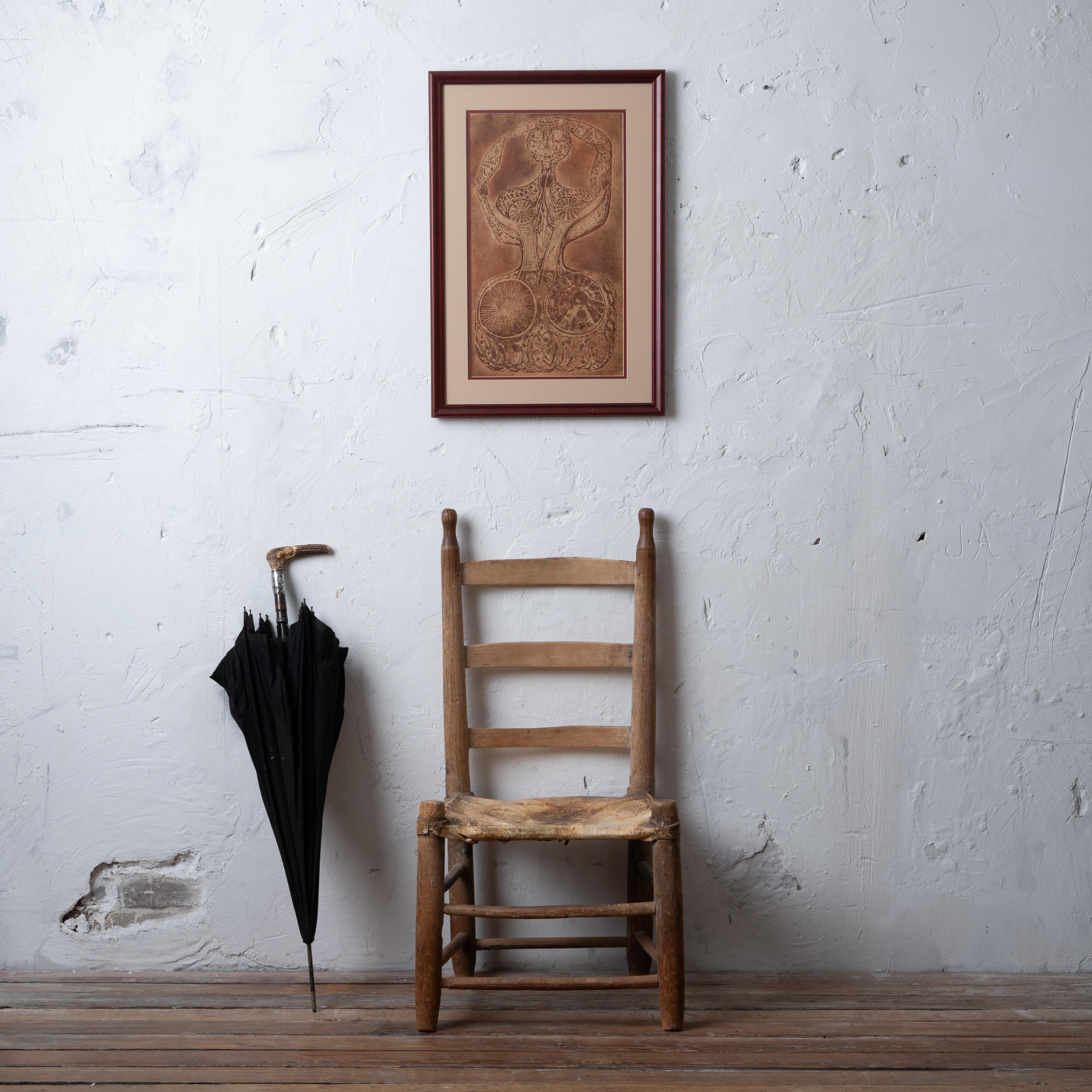 Magdalena Lugano – Martian Mother Etching, ca. 1980er Jahre (Spanisch) im Angebot