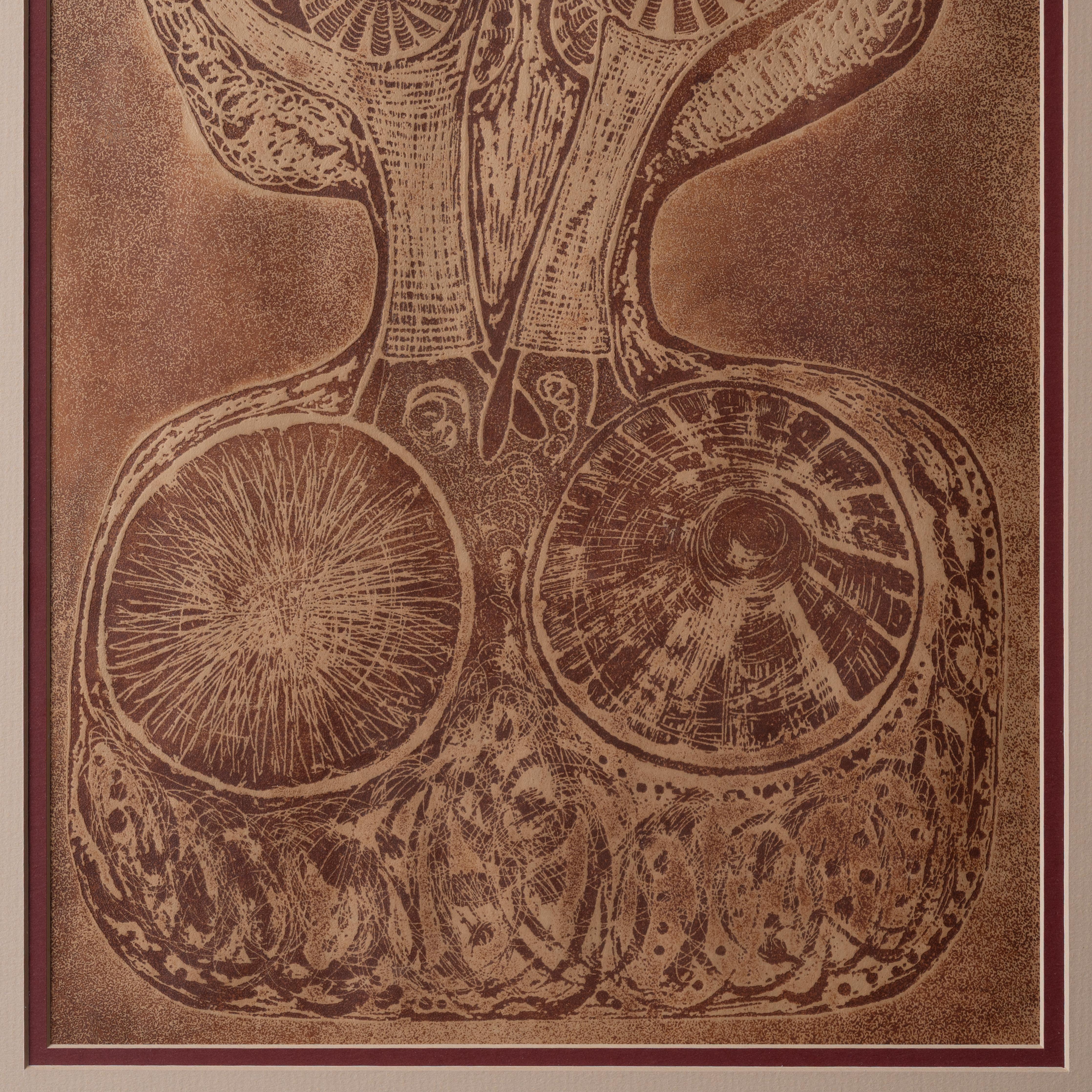 Magdalena Lugano – Martian Mother Etching, ca. 1980er Jahre im Angebot 1