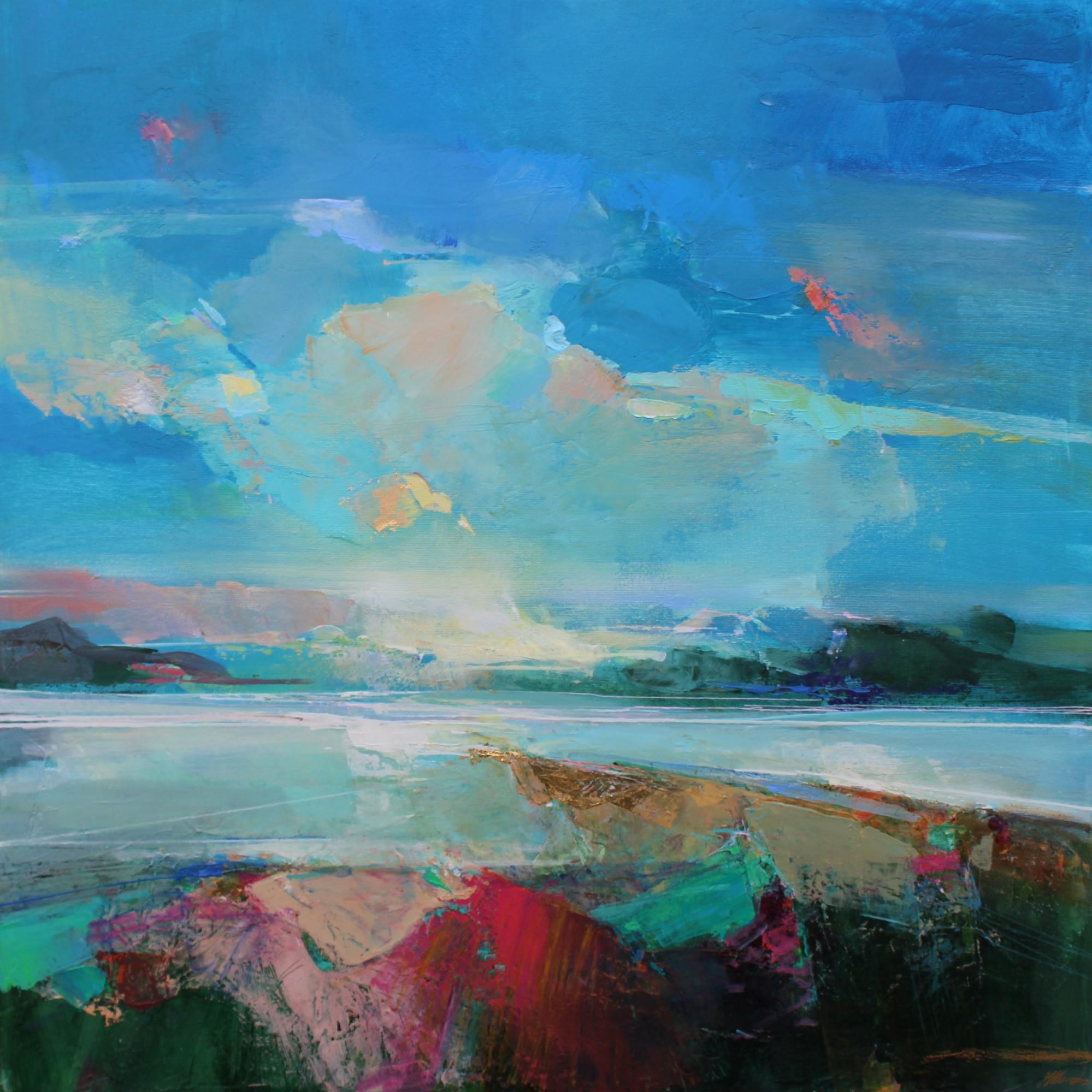 Along the Estuary 7 - original abstract seascape painting- contemporary Artwork