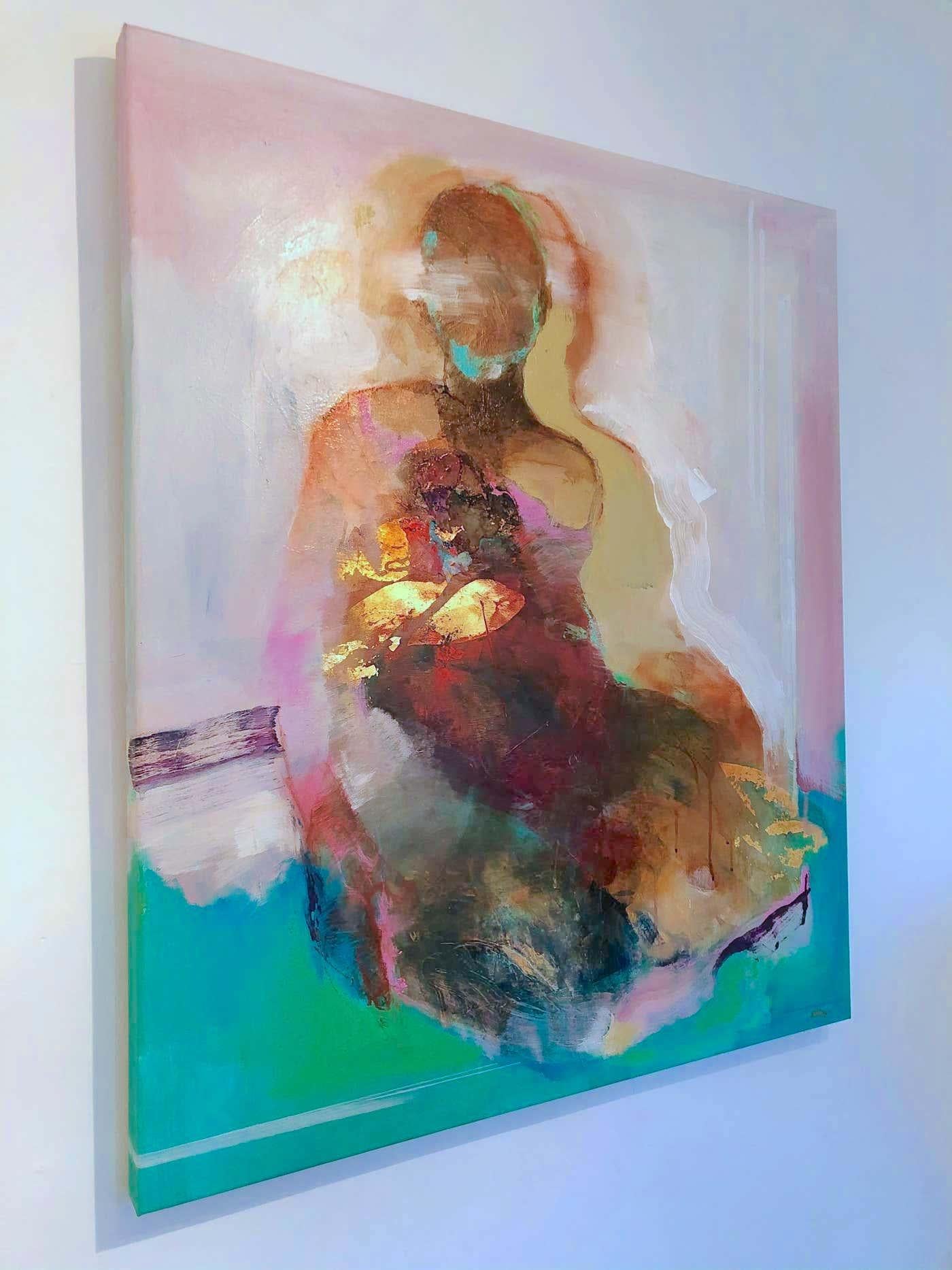 Continuity 2 – originelle abstrakte expressionistische figurative Malerei des Expressionismus – moderne Kunst  – Painting von Magdalena Morey