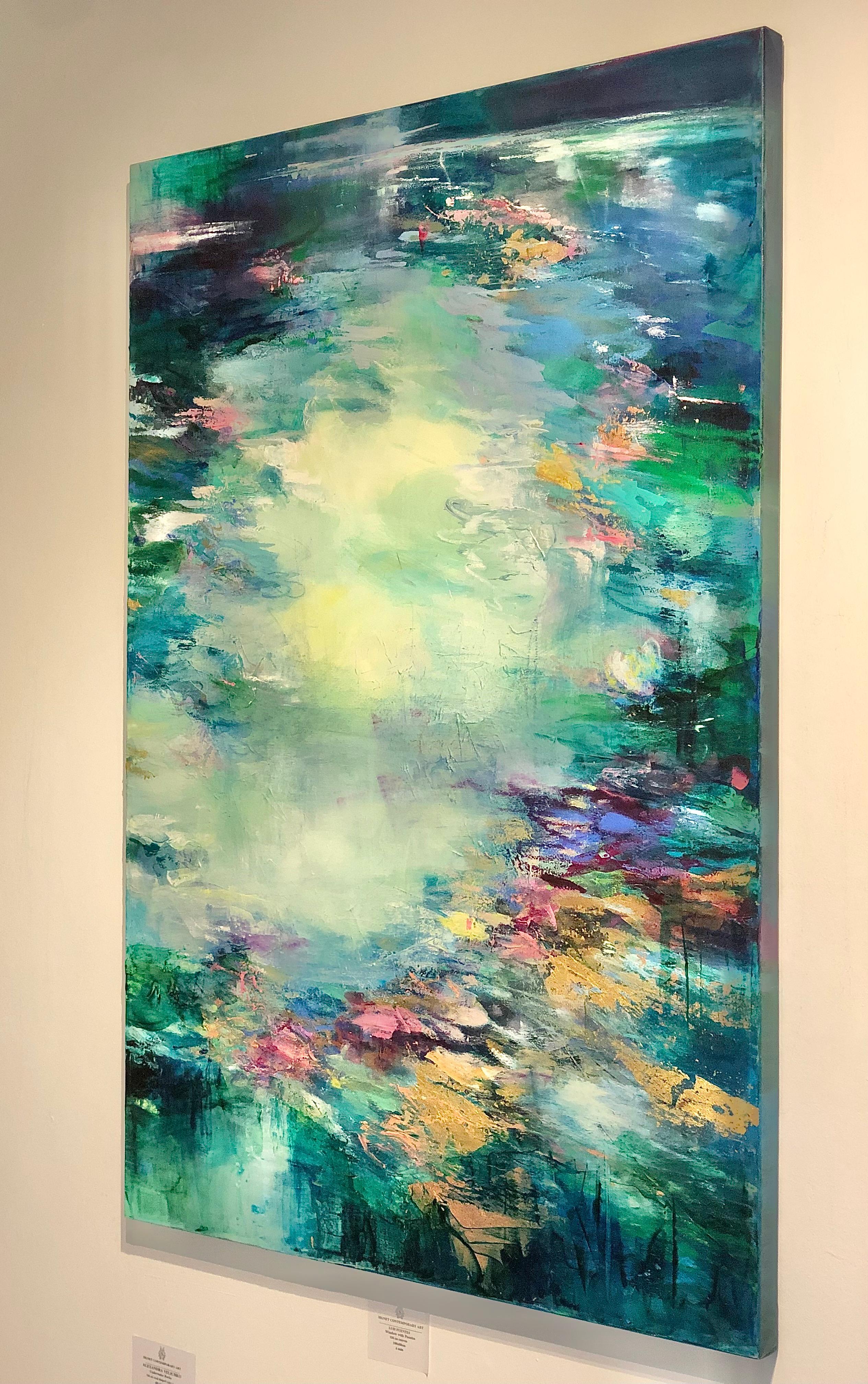 Deeply Immersed II -Original abstrakte Landschaftsmalerei- Contemporary  Kunst (Abstrakter Expressionismus), Painting, von Magdalena Morey