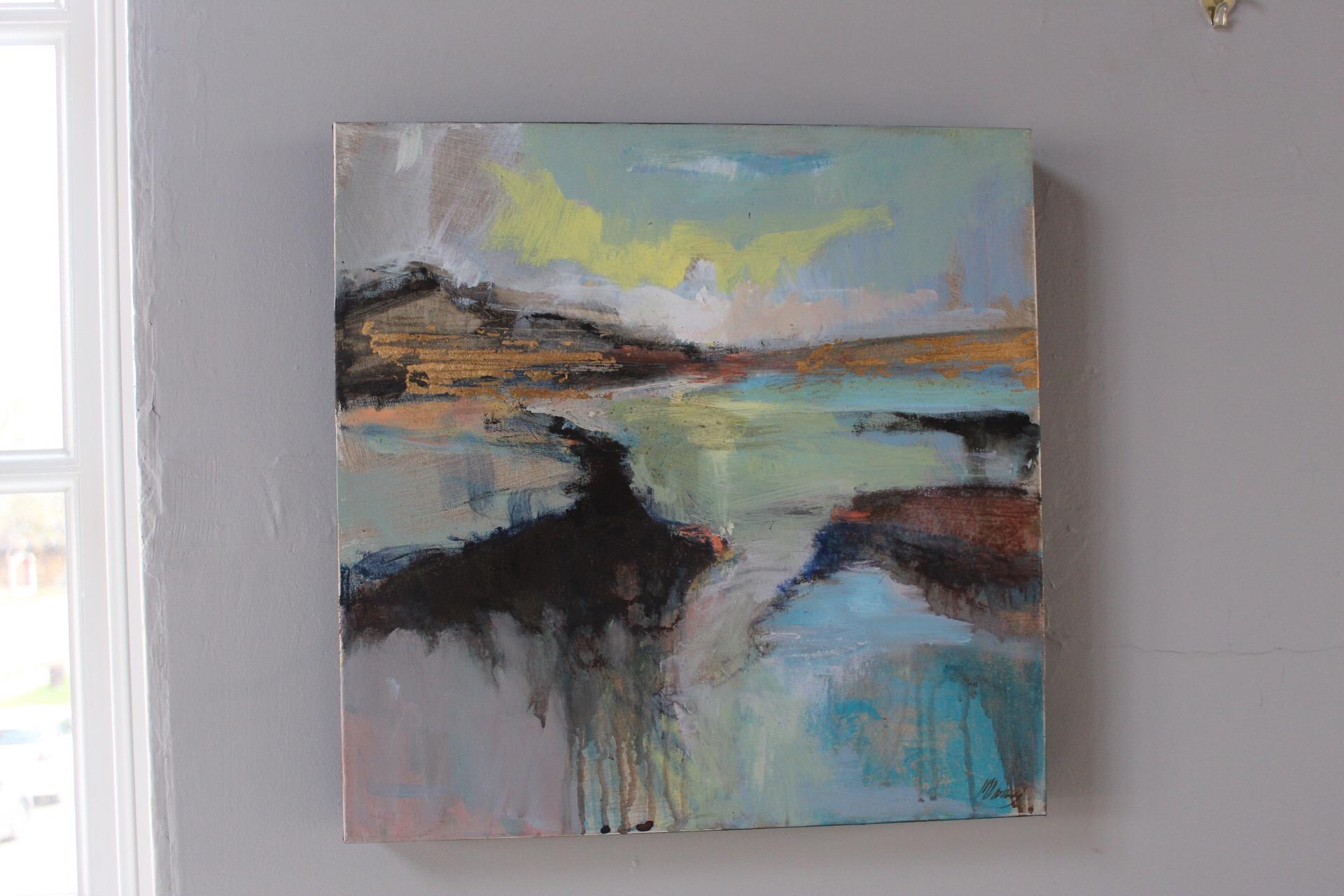 Distant Horizons 2, Magdalena Morey, Original Abstract Painting, Affordable Art For Sale 8