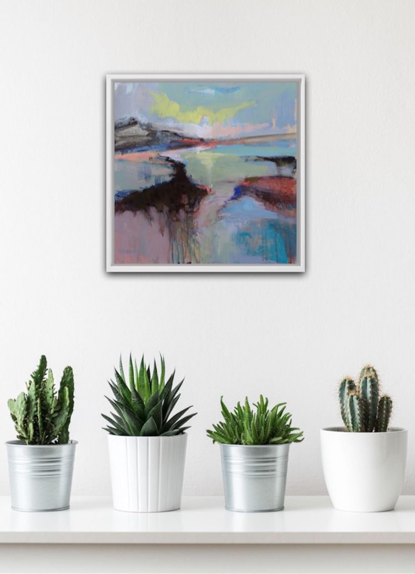 Distant Horizons 2, Magdalena Morey, Original Abstract Painting, Affordable Art For Sale 10