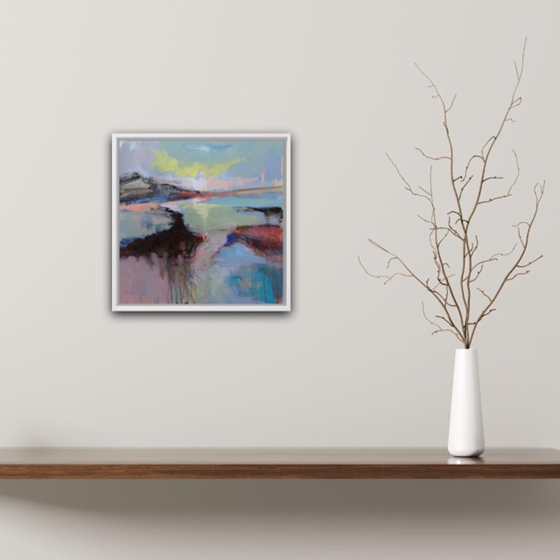 Horizontes lejanos 2, Magdalena Morey, Pintura original abstracta, Arte asequible en venta 13