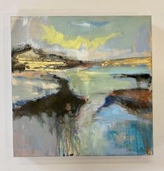 Horizontes lejanos 2, Magdalena Morey, Pintura original abstracta, Arte asequible