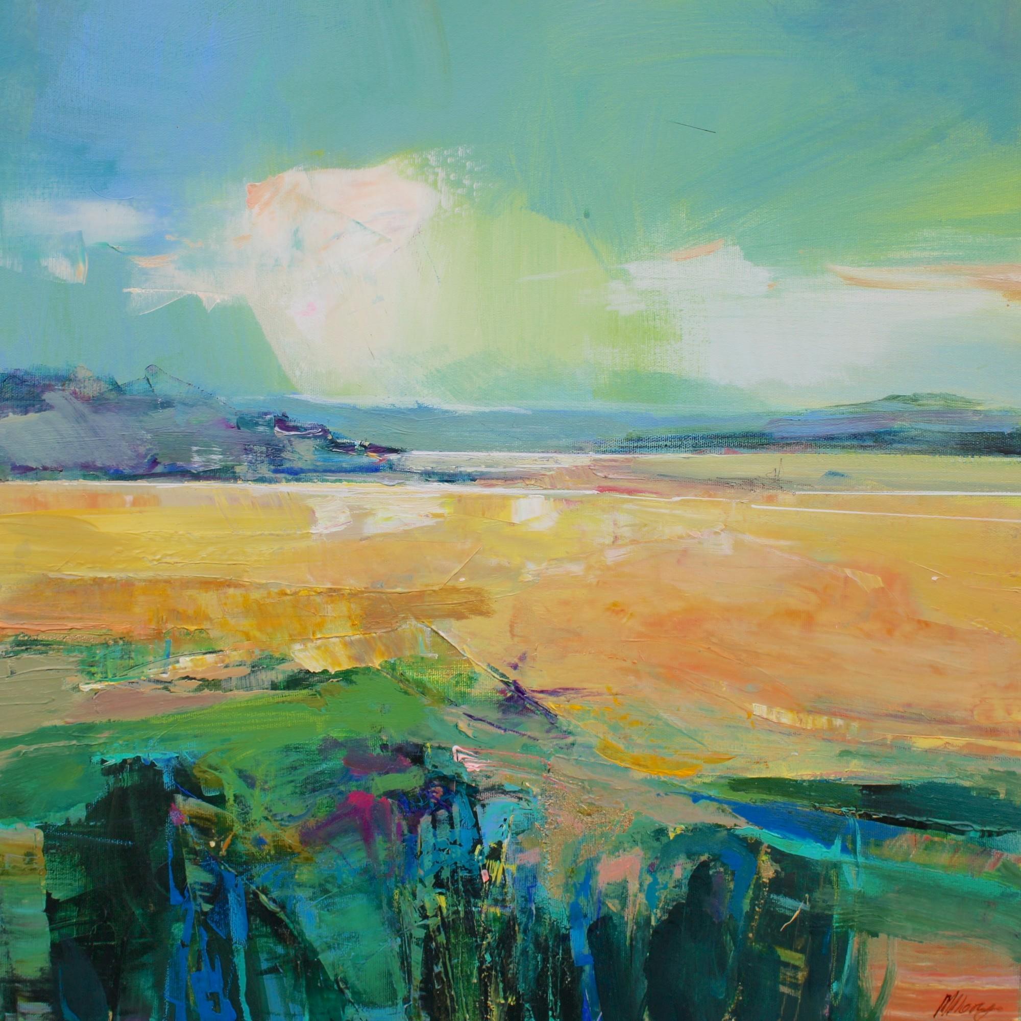 Magdalena Morey Tranquility III Abstract Landscape painting at 1stDibs