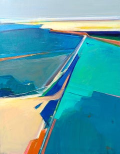 Entre Las Mareas - original abstract landscape painting - Contemporary  art