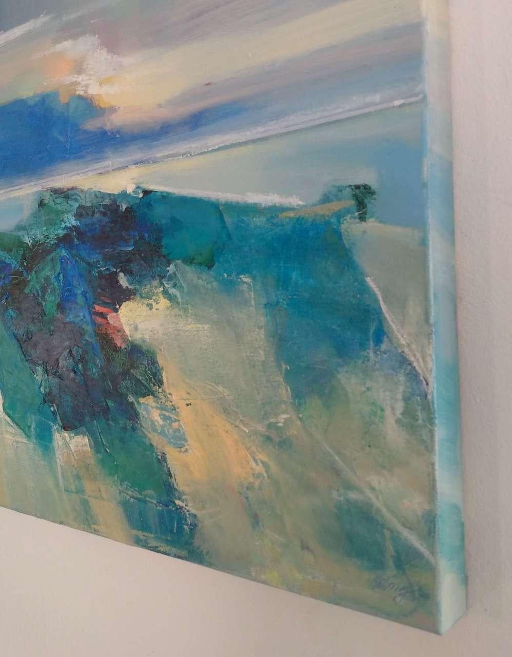 Magdalena Morey
Ocean Light 1
Original Cubist Inspired Landscape Painting
Mixed Media on Canvas
Canvas Size: H 50cm x W 50cm x D 4cm
Sold Unframed
(Please note that in situ images are purely an indication of how a piece may look.)

Ocean Light 1 is
