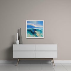 Magdalena Morey, Ocean Light 1, Original Seascape Painting, Abstract Painting