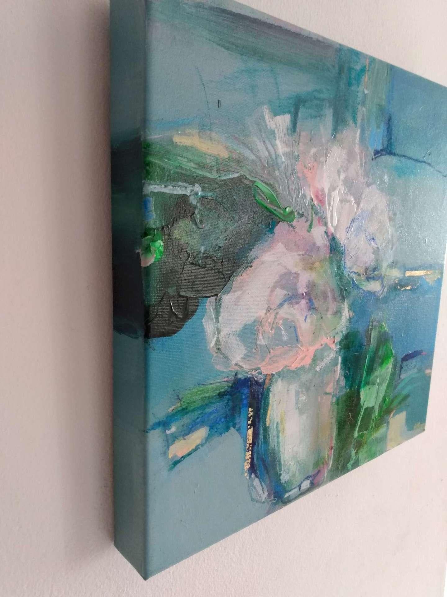 Magdalena Morey, Spring Blooms 1, Original Contemporary Floral Painting 2